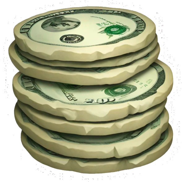 Patty happy money emoji