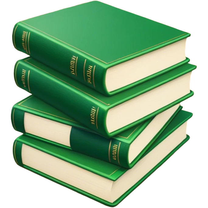 Green books  emoji