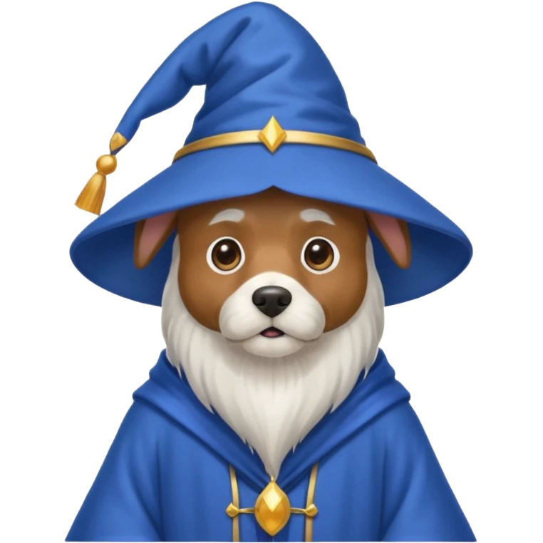 Dog wizard emoji