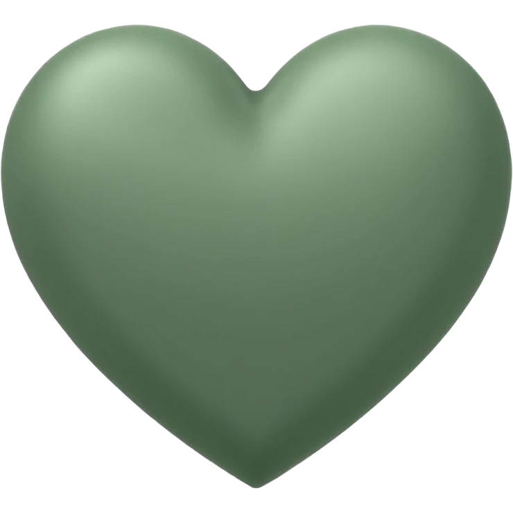 sage green heart emoji