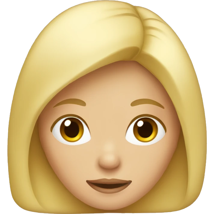 Blonde girl emoji