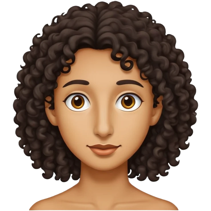 Typical jew emoji with long nose and curls emoji