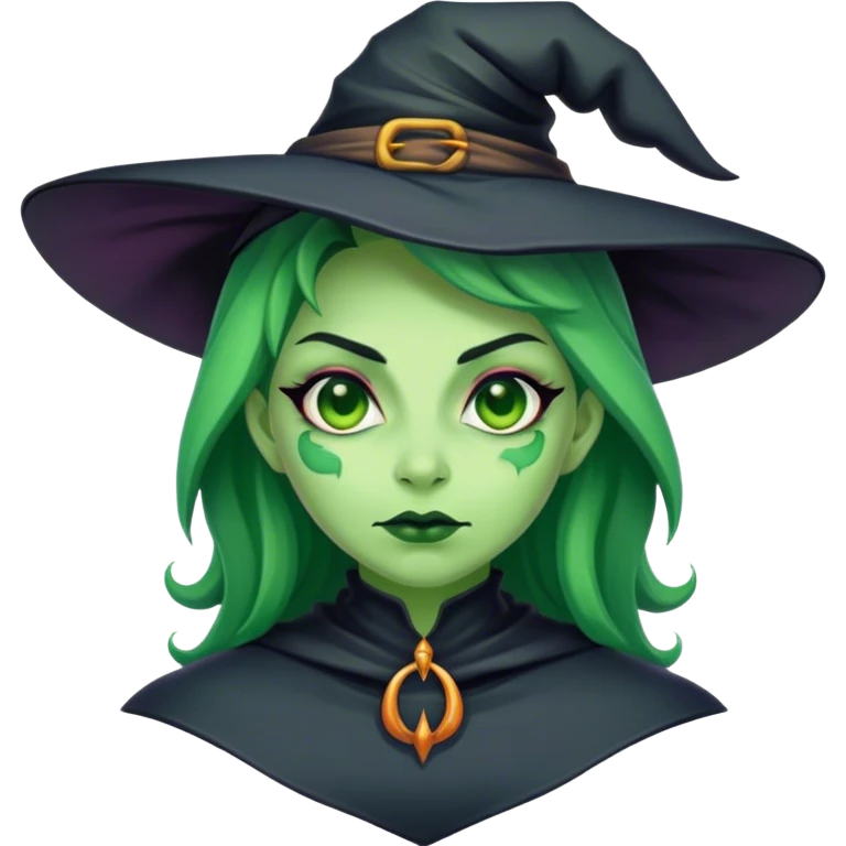 Witch with green skin emoji