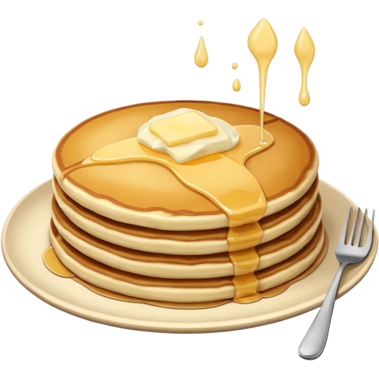 breakfast pancake (no dripping) emoji