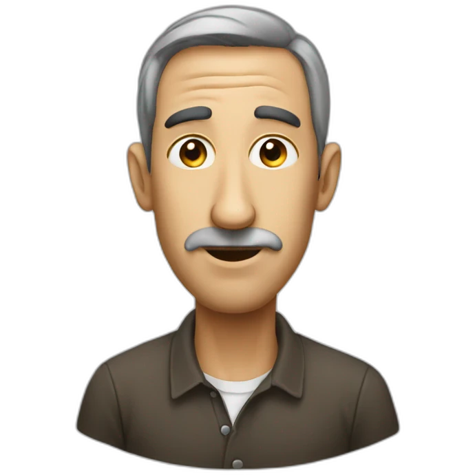 Man with very long nose emoji