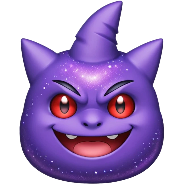 glitter roxo gengar emoji