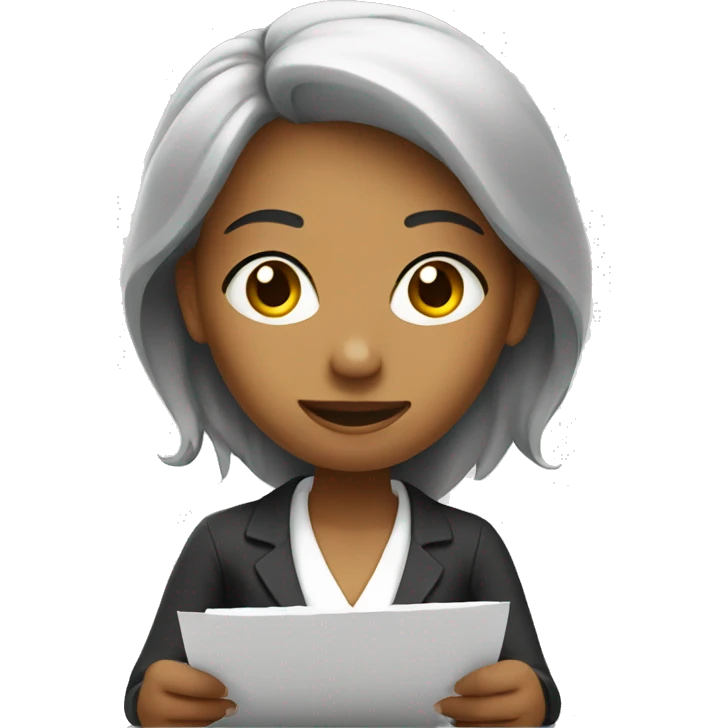 WOMAN WRITING ON PAPER emoji