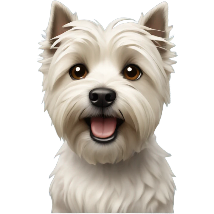 Cairn terrier Westie mix breed dog emoji