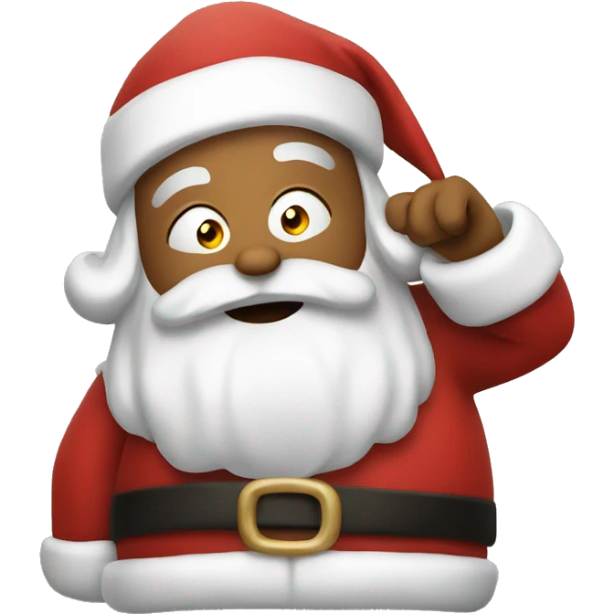 Drunken santa  emoji
