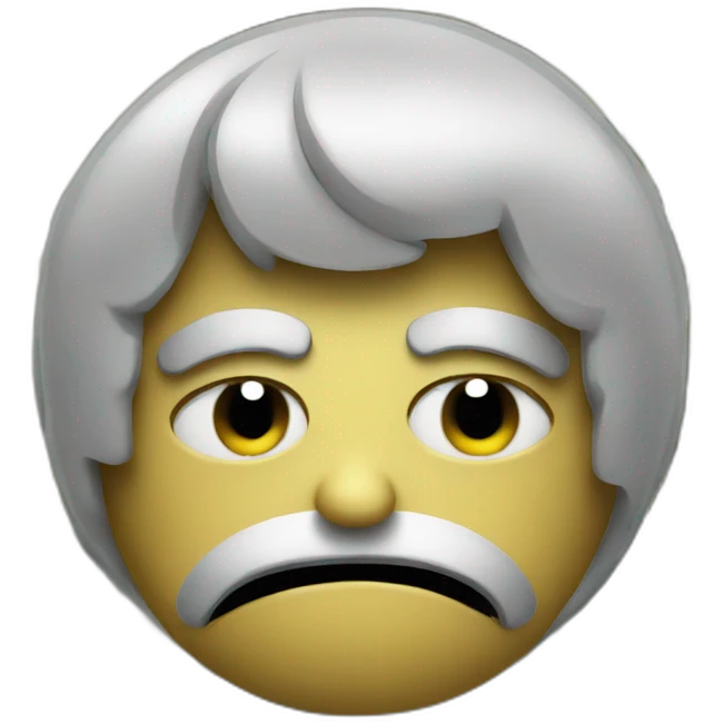 Sad angry money emoji