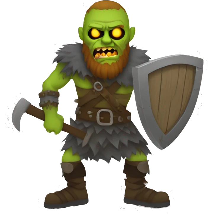 Viking zombie walk emoji