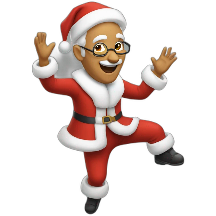 Père Noël qui danse emoji