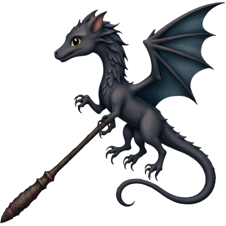 Harry potter Wand (blackthorn, thestral tail hair) emoji