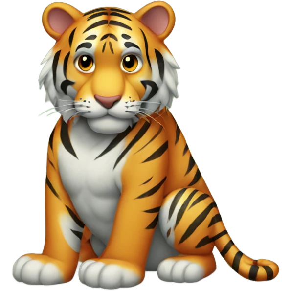 Lonely tiger emoji