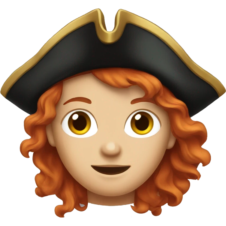 Redheaded pirate emoji