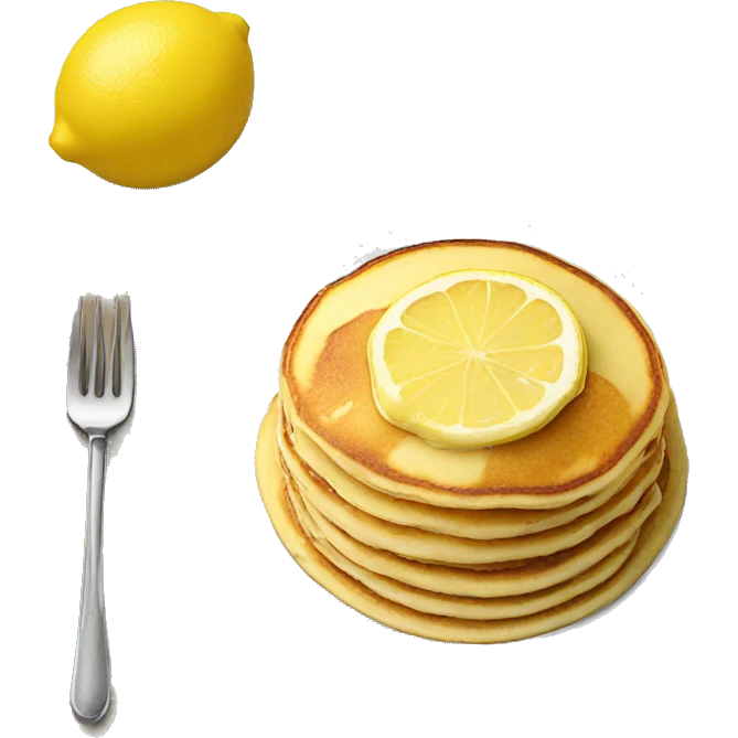 Lemon ricotta pancakes emoji