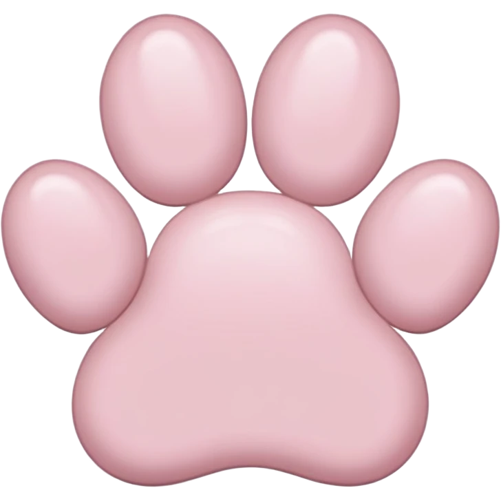 light pink paw emoji