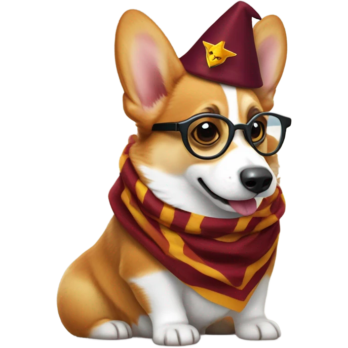 Corgi Harry Potter emoji