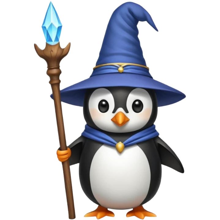 Penguin Wizard emoji