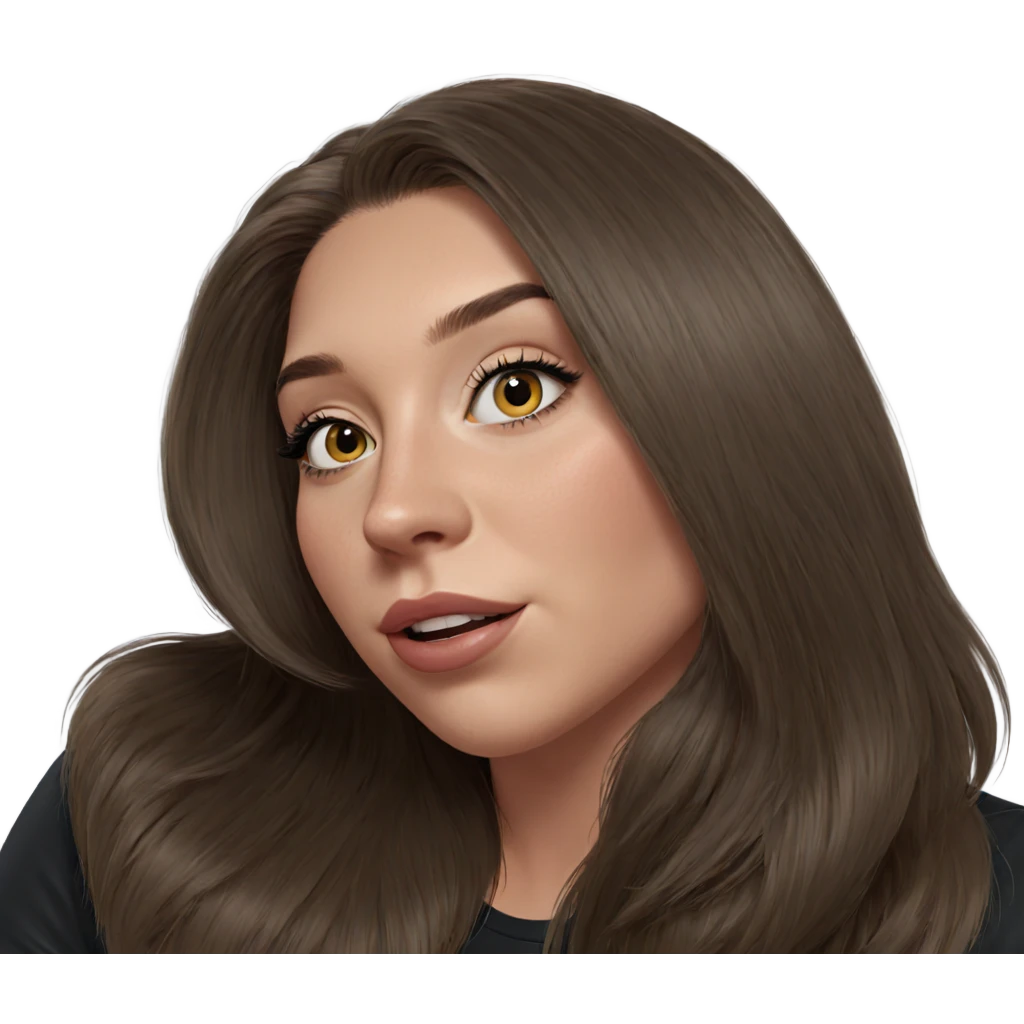 realistic portrait of girl emoji