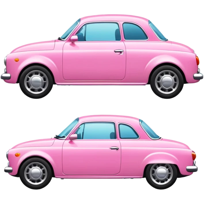 pink car emoji