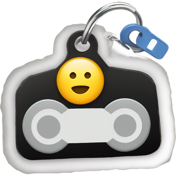 entrega de llave audífonos llave de carro y AirTag llavero  emoji
