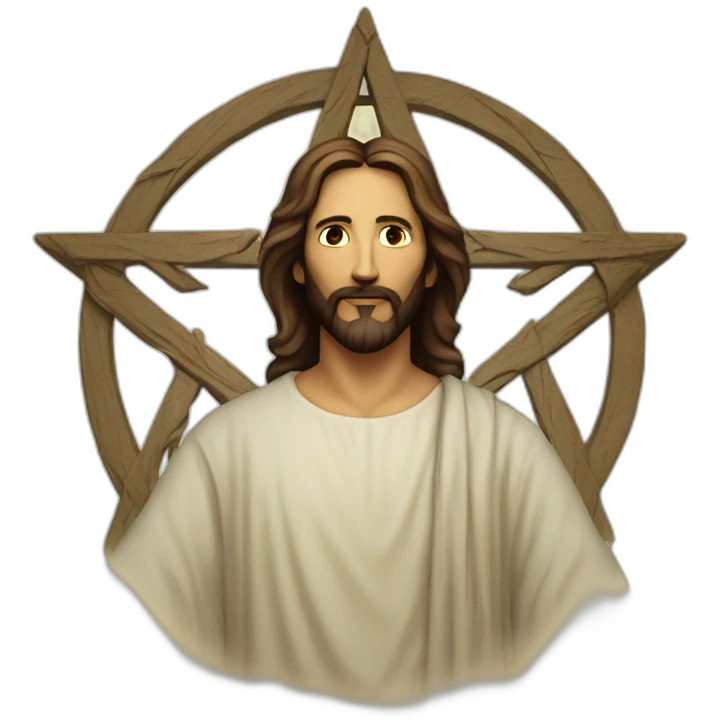 Pentagram jesus emoji
