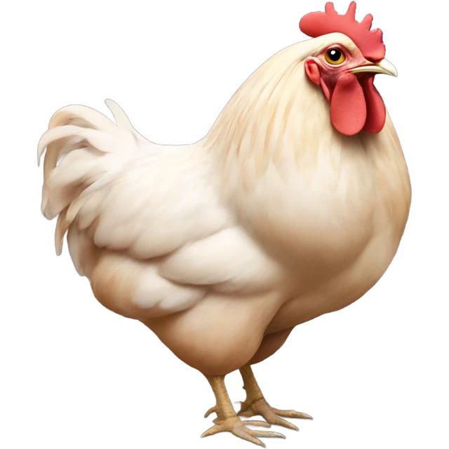 Chicken butt emoji