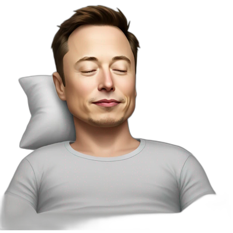 Elon musk sleeping emoji