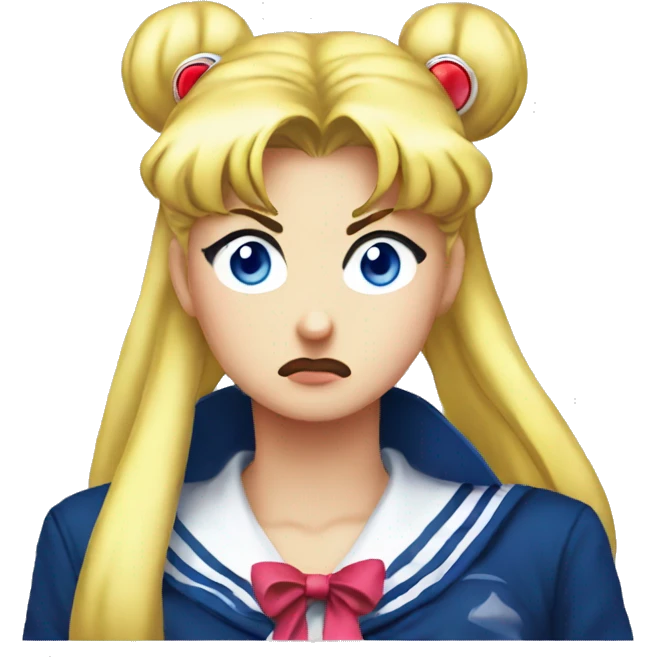 sailor moon annoyed face  emoji