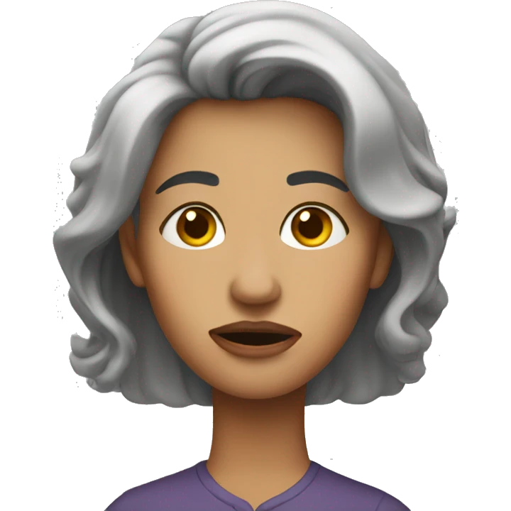 very bitter woman emoji
