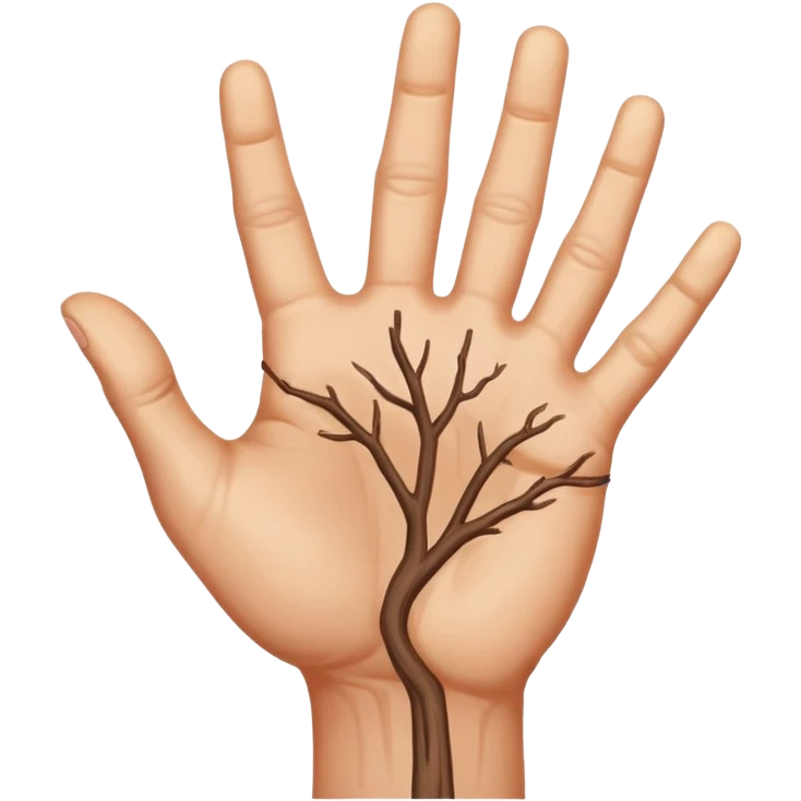 raised hand (stop gesture) emoji