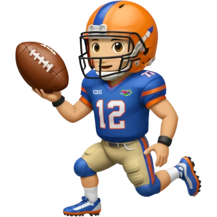 Gator playing football emoji