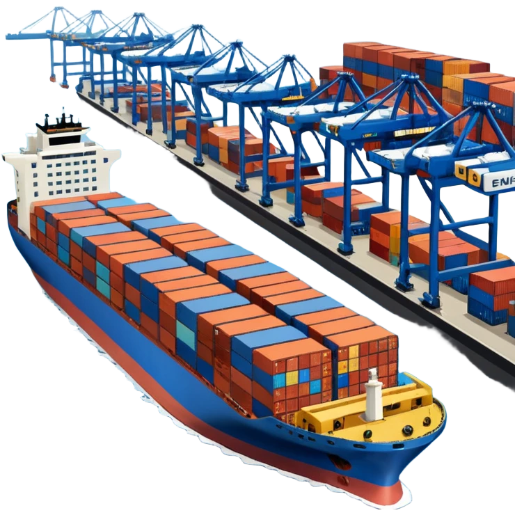 Container terminal. emoji