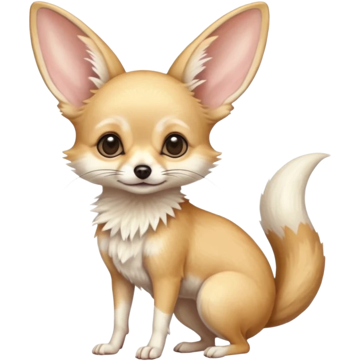 Fennec-Jerboa-Fox-chihuahua-hybrid, full body emoji