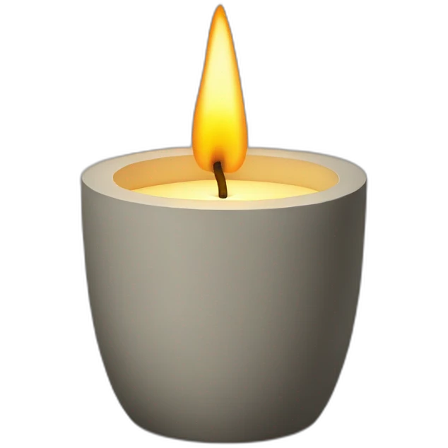 candle in a concrete vessel emoji