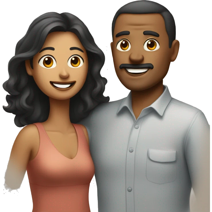 Mom with dad doing bombayah emoji
