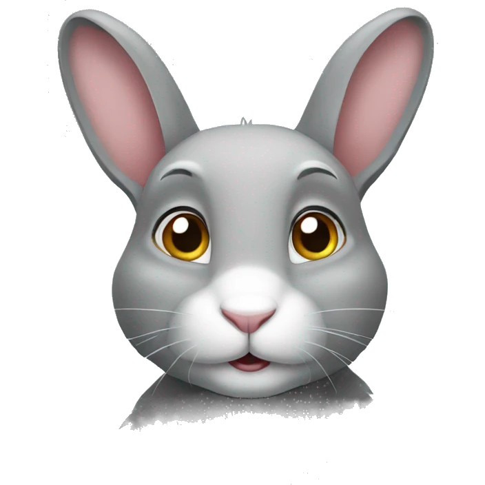 Grey rabbit  emoji