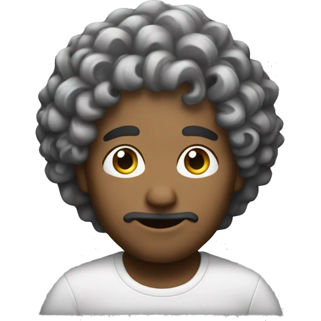 curly man music  emoji