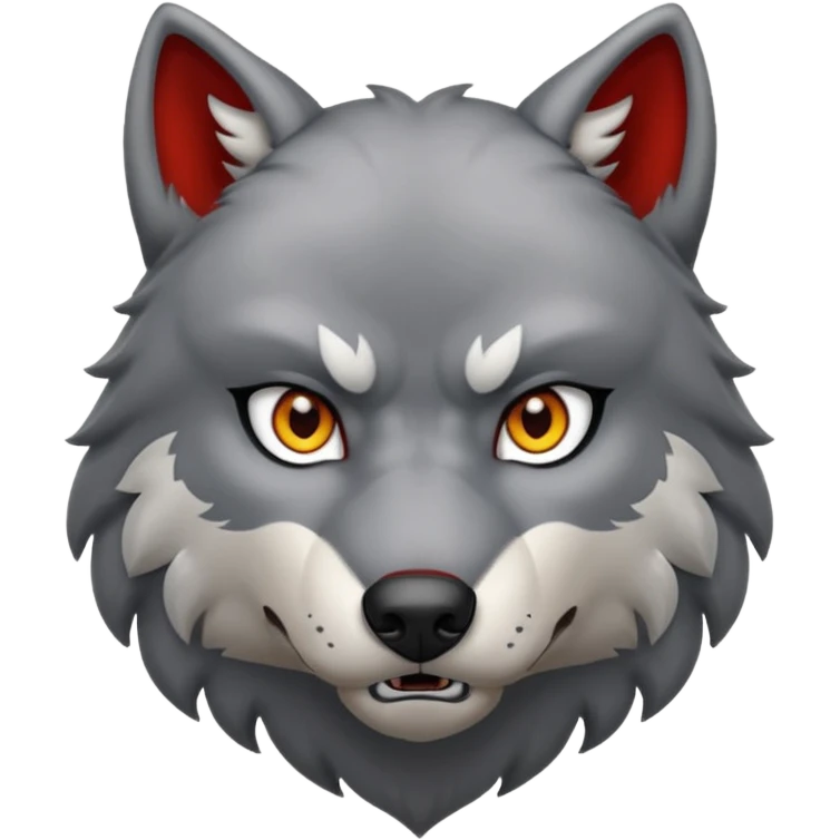 Strong wolf emoji