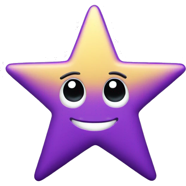 Y2K purple star emoji