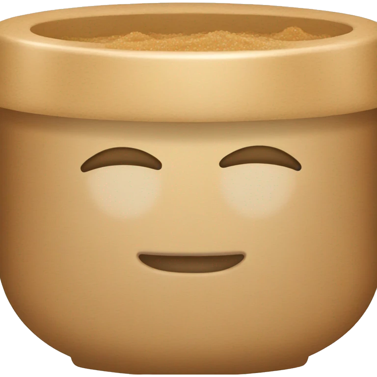 light brown body scrub pot emoji