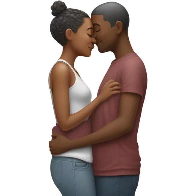 Couple kiss emoji