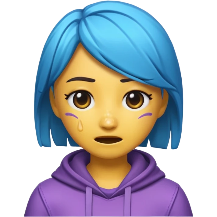 Faire un emoji à partir d'une image du skin fortnite Chani thème emote twitch fond transparent qui pleure. 
    emoji