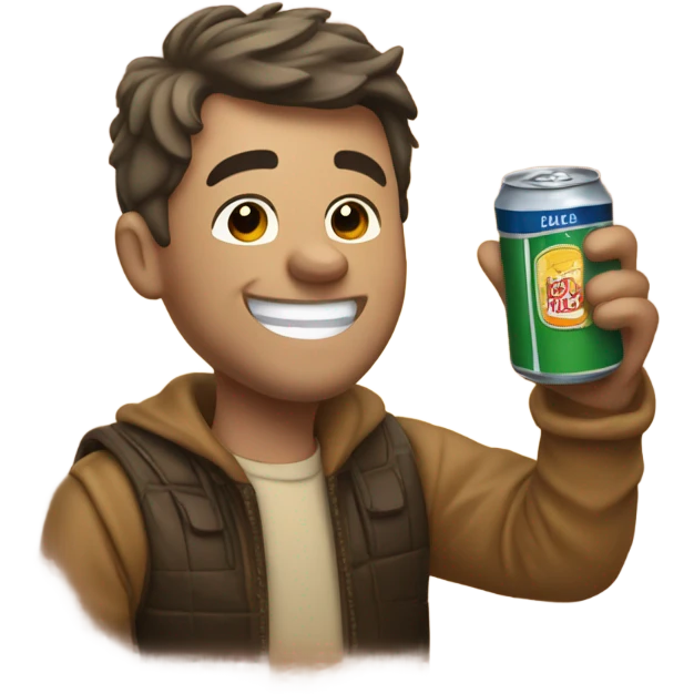 benjie with beer emoji