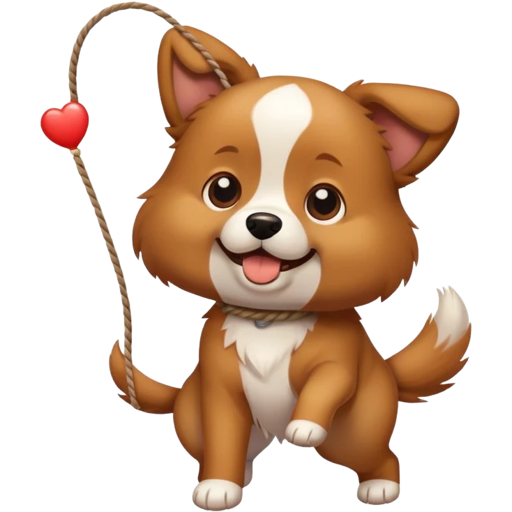 Dog with a string  emoji
