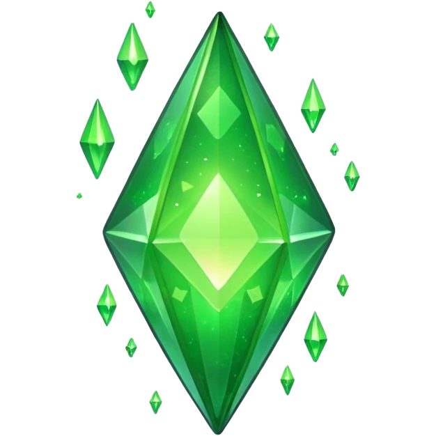 plumbob with sparkles emoji