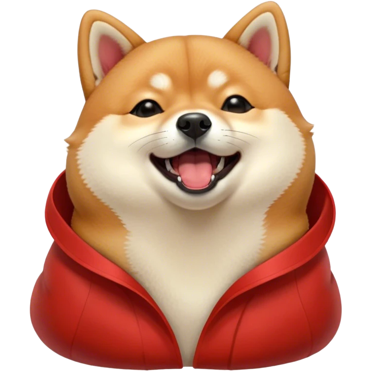 Cinematic Cute Yawning Shiba Inu Portrait Emoji, Head tilted slightly with a dramatic, wide-open yawn, showcasing a vibrant red coat with a soft creamy underbelly, floppy ears slightly drooping, round brown eyes barely open in drowsy contentment, Simplified yet irresistibly adorable features, highly detailed, glowing with a soft, cozy glow, high shine, relaxed yet expressive, stylized with a touch of whimsy, bright and endearing, soft glowing outline, capturing the essence of a sleepy yet affectionate companion, so drowsy it feels like it could stretch out of the screen and curl up for a nap! emoji