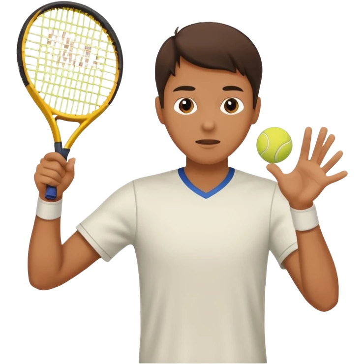 Person catching a tennis ball emoji
