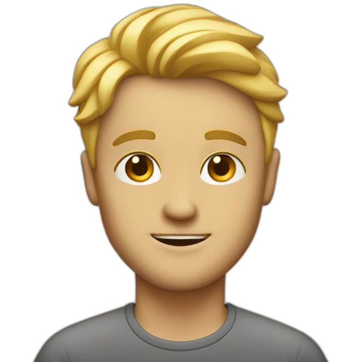 Blondi man 50' emoji